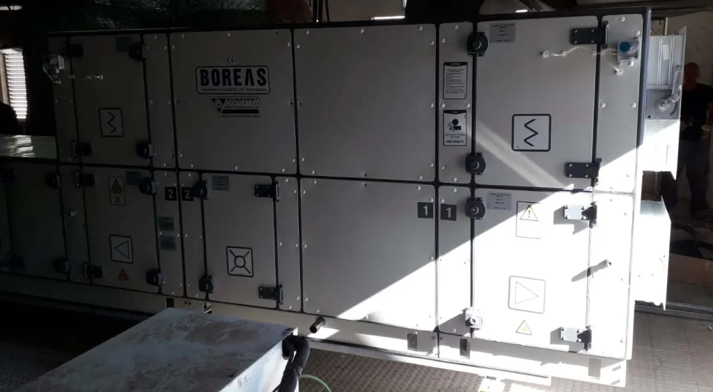 UTA higiénica Boreas instalada en el área quirúrgica del Hospital Ribera Alzira